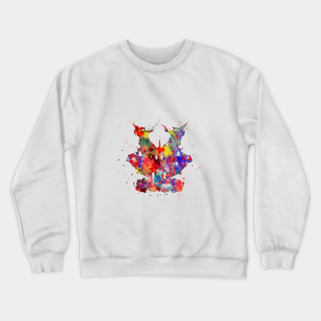 Rorschach card 9 Crewneck Sweatshirt by RosaliArt